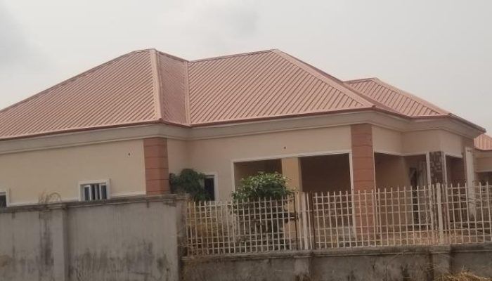 Terrace building in Juniuc Garden City Estate, Asaba, Delta State